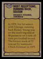 1979 Topps #336 Rickey Young RB Ex-Mint 
