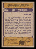 1979 Topps #337 Jeff Van Note Near Mint  ID: 507628