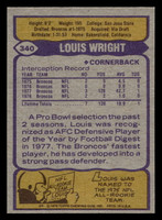 1979 Topps #340 Louis Wright Near Mint  ID: 507644