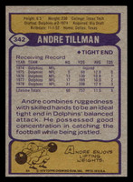 1979 Topps #342 Andre Tillman Near Mint  ID: 507652