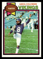 1979 Topps #343 Greg Coleman Ex-Mint RC Rookie  ID: 507656