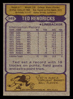 1979 Topps #345 Ted Hendricks Ex-Mint 