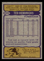 1979 Topps #345 Ted Hendricks Near Mint  ID: 507668
