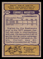 1979 Topps #349 Cornell Webster Ex-Mint 