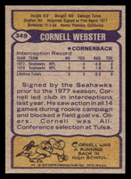 1979 Topps #349 Cornell Webster Near Mint  ID: 507686