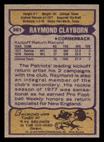 1979 Topps #361 Raymond Clayborn Near Mint+ 