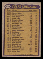 1979 Topps #376 Joe Washington/Roger Carr/Norm Thompson/John Dutton TL Ex-Mint  ID: 507798