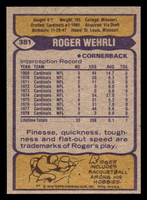 1979 Topps #381 Roger Wehrli Near Mint  ID: 507819