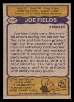 1979 Topps #382 Joe Fields Ex-Mint  ID: 507826