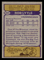 1979 Topps #384 Rob Lytle Near Mint  ID: 507837