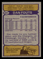 1979 Topps #387 Dan Fouts Near Mint  ID: 507850