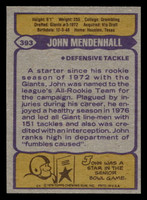 1979 Topps #393 John Mendenhall Near Mint  ID: 507873