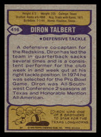 1979 Topps #416 Diron Talbert Near Mint  ID: 507981