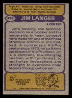 1979 Topps #425 Jim Langer Ex-Mint  ID: 508019