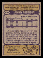 1979 Topps #431 Jimmy Robinson Near Mint  ID: 508040