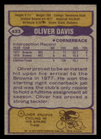 1979 Topps #433 Oliver Davis Ex-Mint 