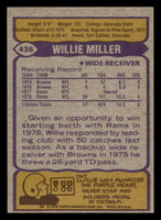 1979 Topps #435 Willie Miller Very Good RC Rookie 