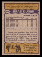 1979 Topps #436 Brad Dusek Near Mint  ID: 508066