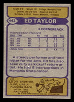 1979 Topps #442 Ed Taylor Ex-Mint  ID: 508096