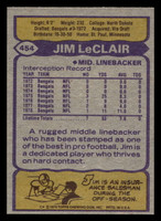 1979 Topps #454 Jim Leclair Near Mint  ID: 508152