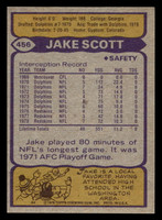 1979 Topps #456 Jake Scott Ex-Mint  ID: 508157