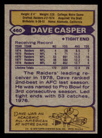 1979 Topps #460 Dave Casper AP Near Mint  ID: 508170
