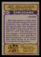 1979 Topps #461 Sam Adams Ex-Mint  ID: 508177