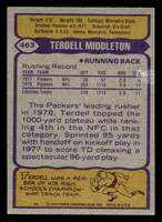 1979 Topps #463 Terdell Middleton Ex-Mint  ID: 508183