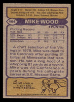 1979 Topps #464 Mike Wood Ex-Mint  ID: 508190