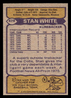 1979 Topps #478 Stan White Near Mint+  ID: 508248