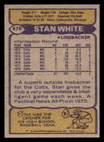 1979 Topps #478 Stan White Near Mint  ID: 508251
