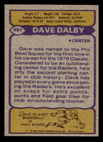 1979 Topps #481 Dave Dalby Ex-Mint 