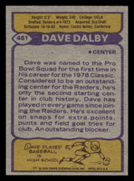 1979 Topps #481 Dave Dalby Near Mint  ID: 508264