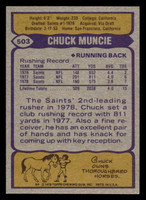1979 Topps #503 Chuck Muncie Near Mint  ID: 508359