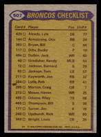 1979 Topps #507 Lonnie Perrin/Riley Odoms/Steve Foley/Bernard Jackson/Lyle Alzado TL Ex-Mint  ID: 508377