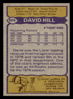 1979 Topps #509 David Hill Near Mint  ID: 508386