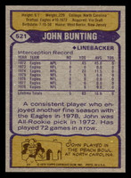 1979 Topps #521 John Bunting Near Mint  ID: 508438