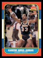 1986-87 Fleer #1 Kareem Abdul-Jabbar Ex-Mint Basketball 