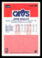 1986-87 Fleer #5 John Bagley VG-EX RC Rookie Basketball 