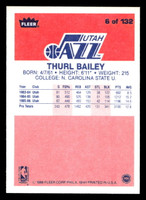 1986-87 Fleer #6 Thurl Bailey NM-Mint RC Rookie Basketball  ID: 508488