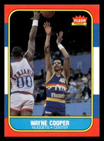 1986-87 Fleer #18 Wayne Cooper Ex-Mint Basketball 