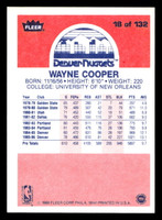 1986-87 Fleer #18 Wayne Cooper Ex-Mint Basketball 