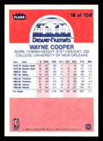 1986-87 Fleer #18 Wayne Cooper Near Mint Basketball  ID: 508543