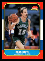 1986-87 Fleer #22 Brad Davis Ex-Mint RC Rookie Basketball 