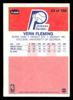 1986-87 Fleer #33 Vern Fleming Excellent+ RC Rookie Basketball 