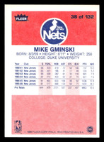 1986-87 Fleer #38 Mike Gminski Near Mint+ Basketball  ID: 508640