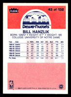 1986-87 Fleer #43 Bill Hanzlik Excellent+ Basketball 