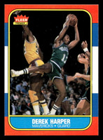1986-87 Fleer #44 Derek Harper Near Mint+ RC Rookie Basketball  ID: 508678