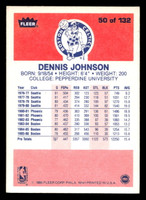 1986-87 Fleer #50 Dennis Johnson Excellent Basketball 