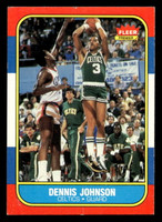 1986-87 Fleer #50 Dennis Johnson Very Good Crease 